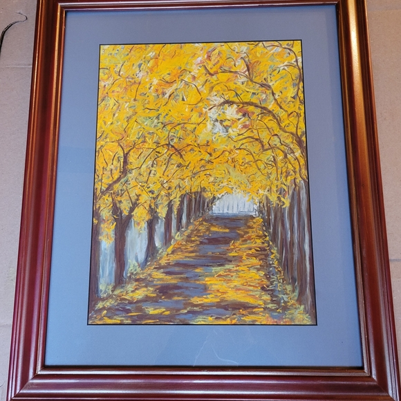 "Into the Yellow Woods"
Original Artwork Soft Pastel on Pastel Paper Framed - Picture 3 of 4